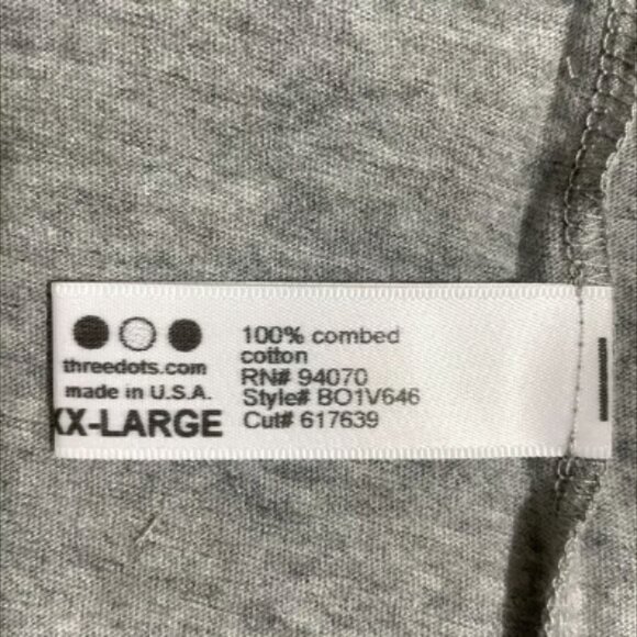 NWOT Lot of 3--THREE DOTS Men's Short Sleeve T-Shirts GRAY Size XXL - Picture 5 of 9